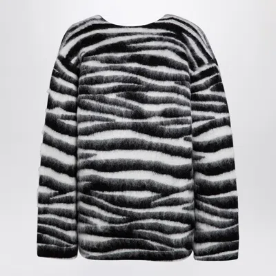 Shop Marc Jacobs Zebra Patterned Jumper In Wool Blend