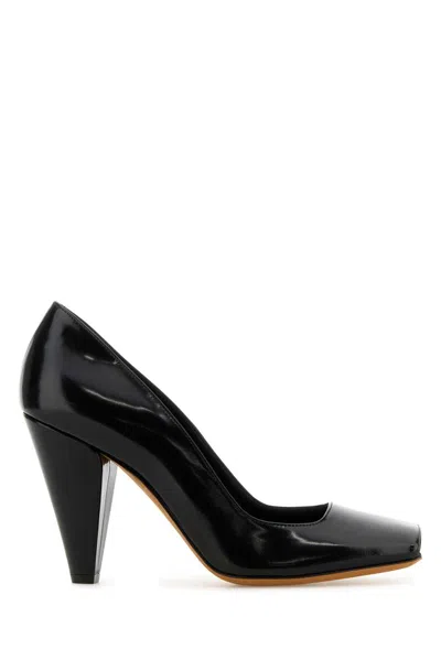 KHAITE KHAITE CEDAR SQUARE TOE PATENT PUMPS 