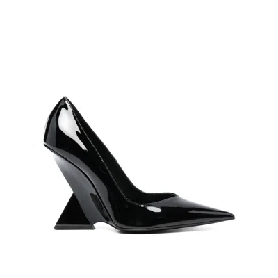 Shop Attico The  Cheope Leather Pumps In Black
