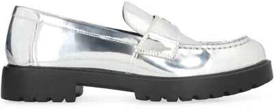 Shop Tory Burch Metallic Eco Leather Loafers