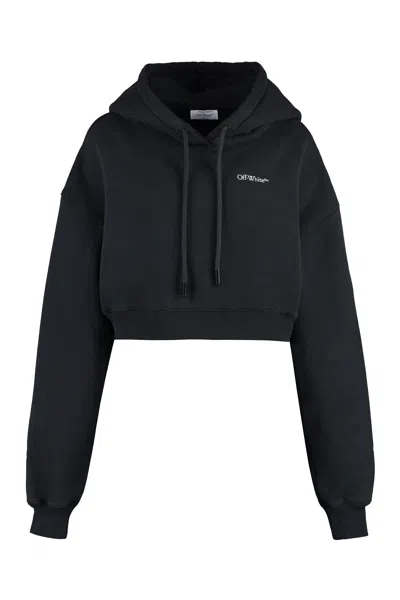 OFF-WHITE OFF-WHITE CROPPED HOODIE 