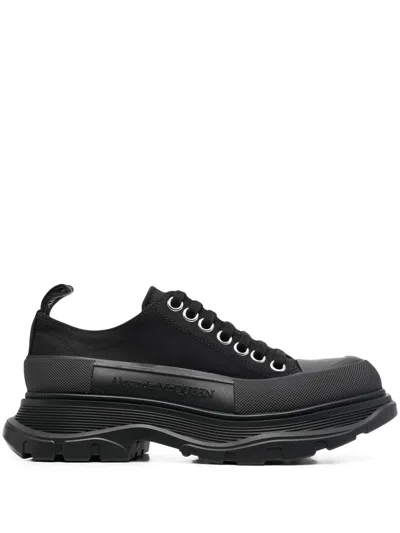 Shop Alexander Mcqueen Lace-up Platform Sneakers For Women In Black