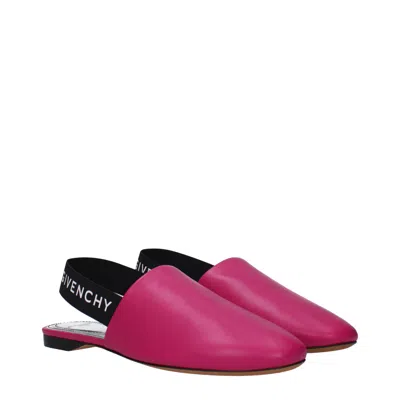 GIVENCHY GIVENCHY RIVINGTON SANDALS WOMEN LEATHER FUXIA/CYCLAMEN 