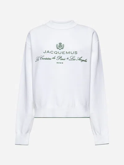 Shop Jacquemus White The Venice Knit Sweater