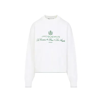 Shop Jacquemus La Maille Venice Pullover Women In White