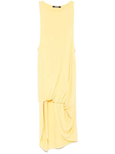 Shop Jacquemus Dress In Yellow
