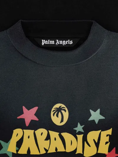 Shop Palm Angels T-shirts And Polos In Black