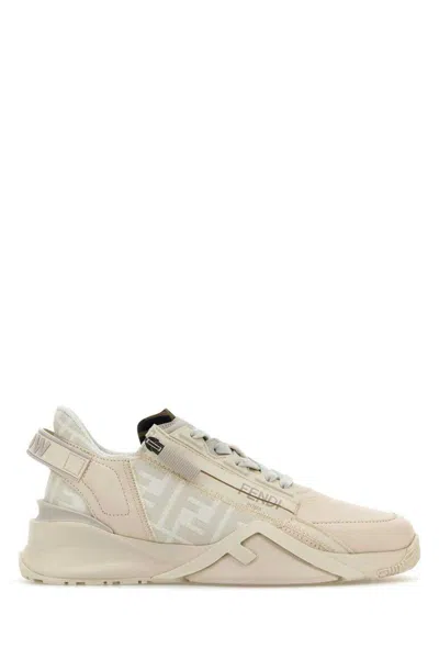Shop Fendi Sneakers In White