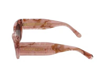 Philipp Plein Sunglasses In Opaline Pink+marbled Pink