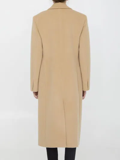JIL SANDER SINGLE-BREASTED WOOL COAT 