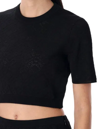 Givenchy Cropped Sweater In Monogram 72 Jacquard