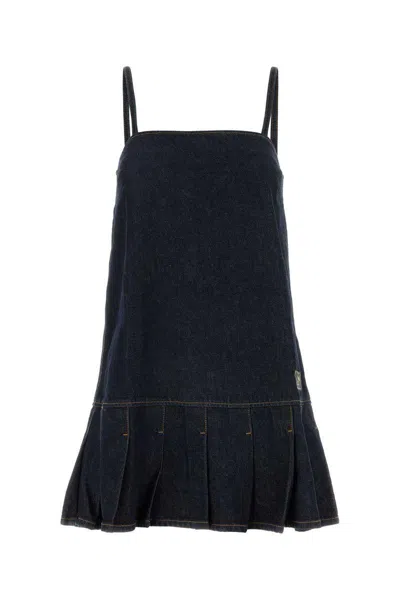 Shop Ganni Denim Mini Dress