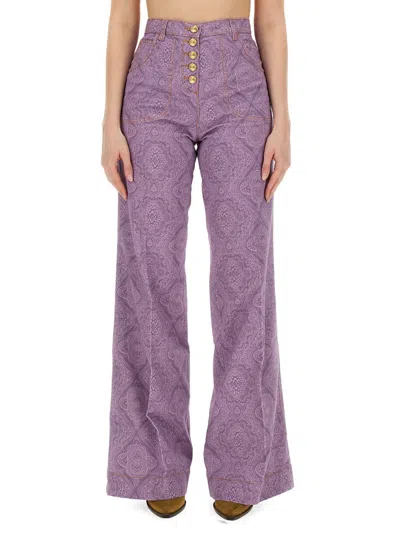 Shop Etro Flare Fit Jeans