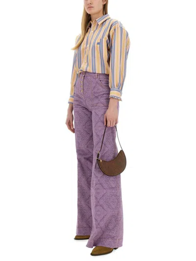Shop Etro Flare Fit Jeans