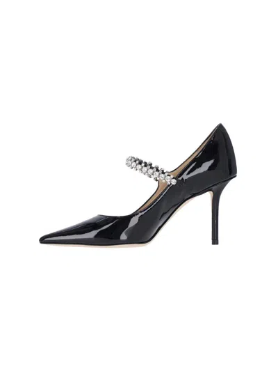 Jimmy Choo Bing 85 Embellished Patent Leather Pumps
