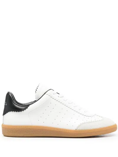 Shop Isabel Marant Bryce Leather Sneakers