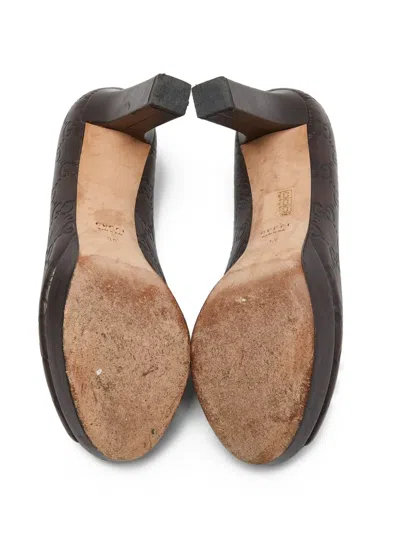 Pre-owned Gucci 100mm Ssima Pumps
